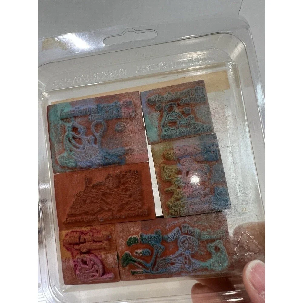 Vintage Wood Mounted Rubber Stamp Destash Lot Winnie The Pooh Poohisms Hero Arts